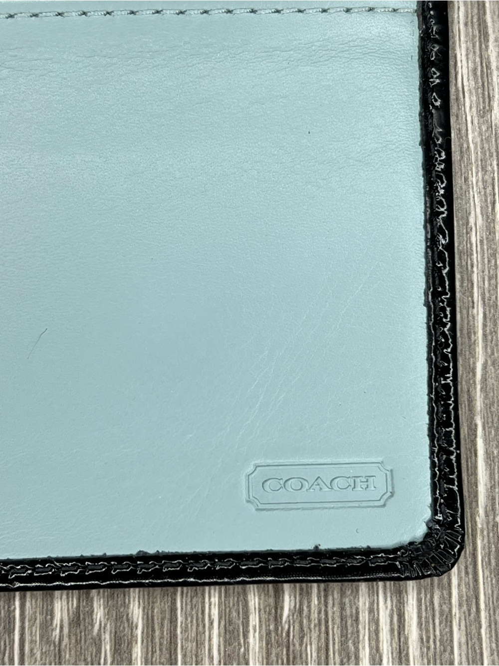 Vintage Coach Ashley Collection Black Leather Checkbook Wallet Organizer - Picture 5 of 6